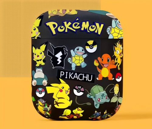 Pokemon All Stars Airpods 1/2 tok, Fekete