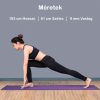 ANVASK jógamatrac 183x61 cm, 6 mm, csúszásmentes TPE, hordozópánttal, sötétlila – jóga, pilates, fitnesz